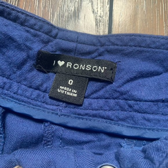 Blue Zipper Decal loose fit short shorts, 0, syle - Picture 5 of 11